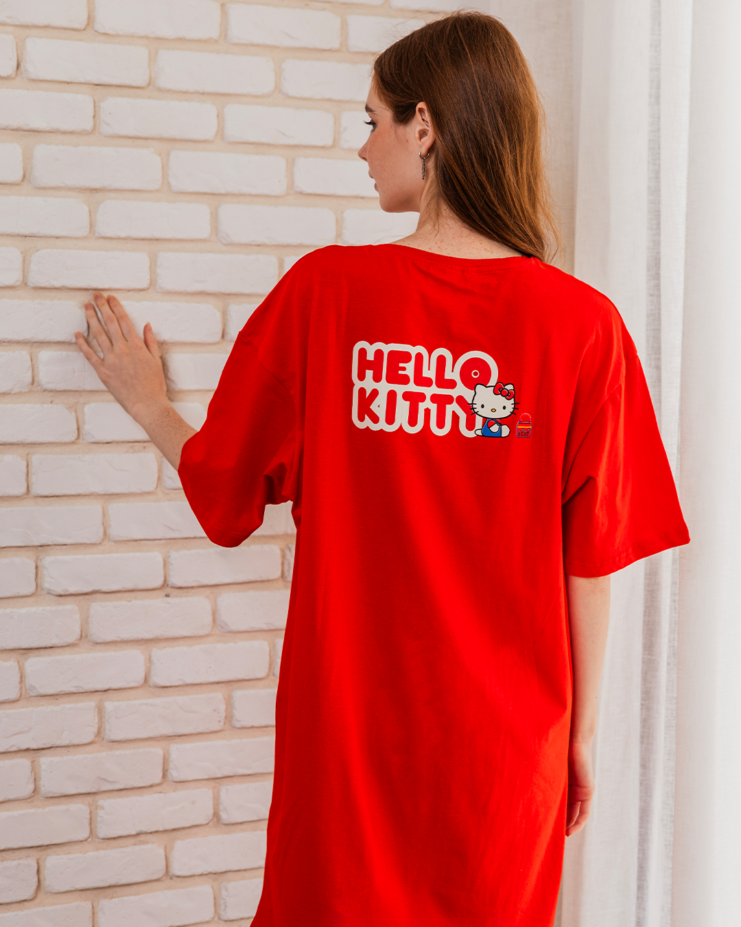 HELLO KITTY نايت شيرت حريمي نص كم قصير