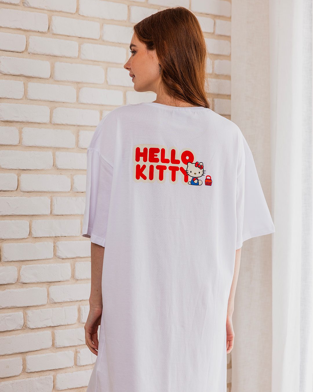HELLO KITTY نايت شيرت حريمي نص كم قصير