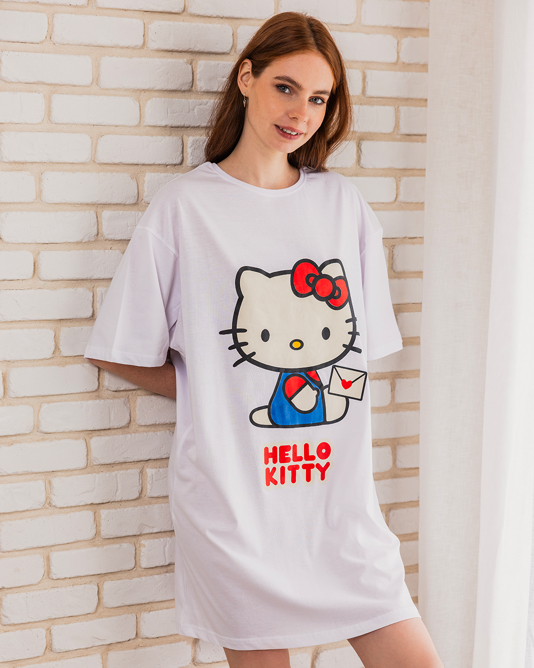 HELLO KITTY نايت شيرت حريمي نص كم قصير