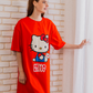 HELLO KITTY نايت شيرت حريمي نص كم قصير
