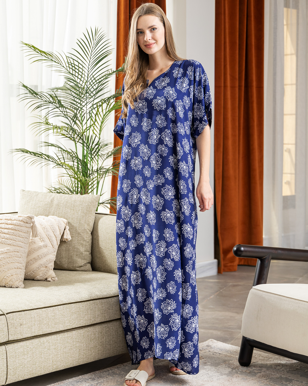 قميص فسكوز نص كم 107