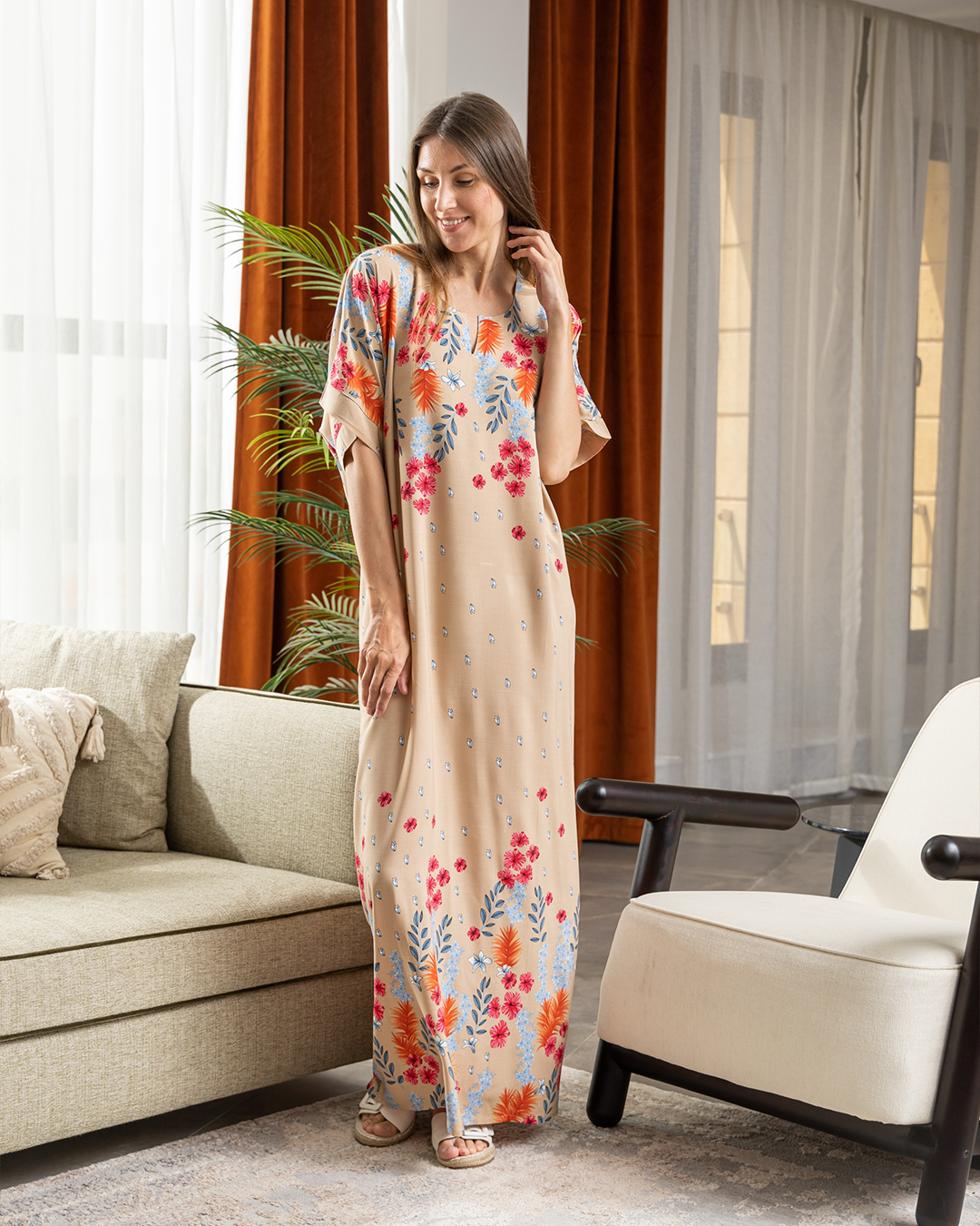 قميص فسكوز نص كم 108