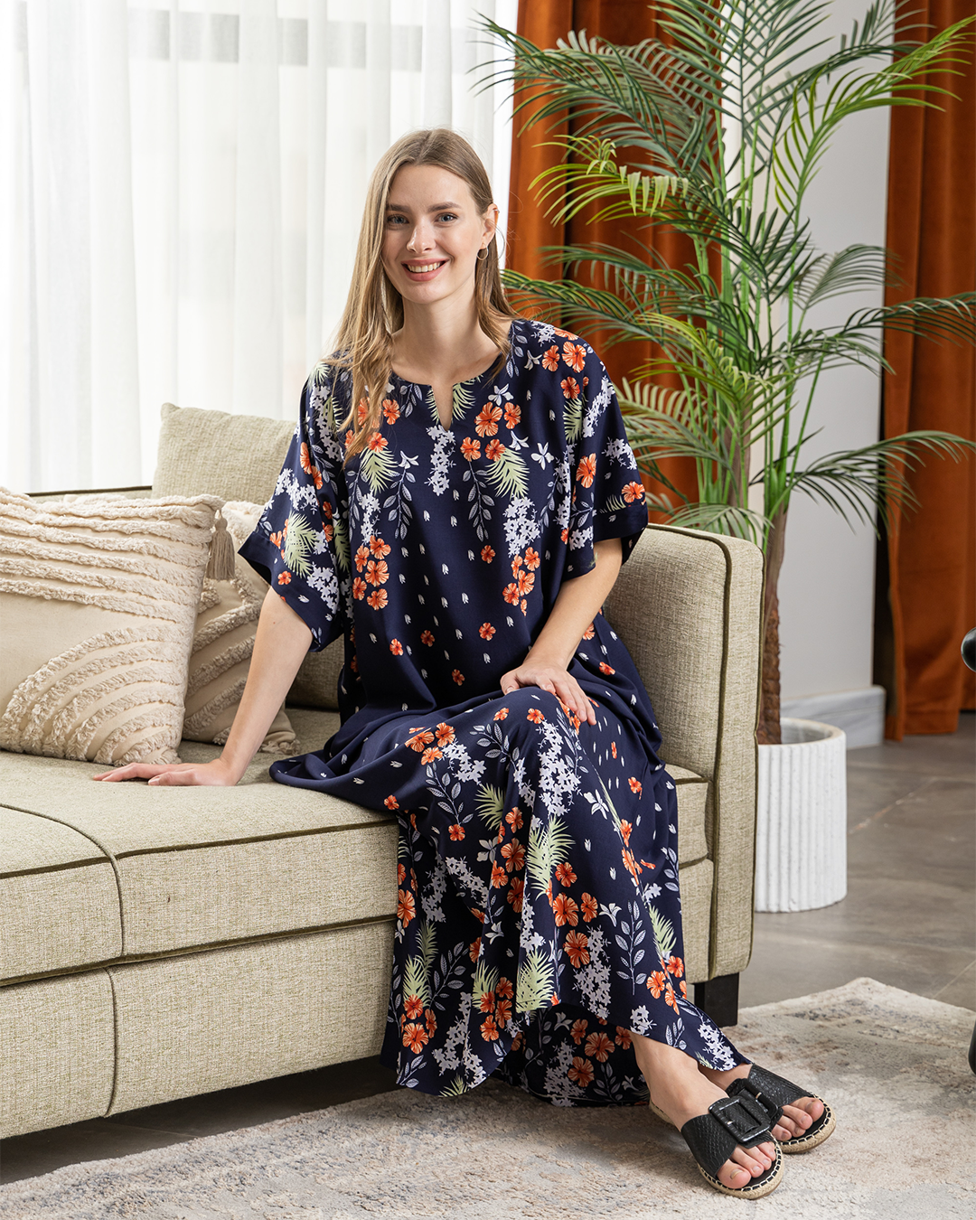 قميص فسكوز نص كم 108