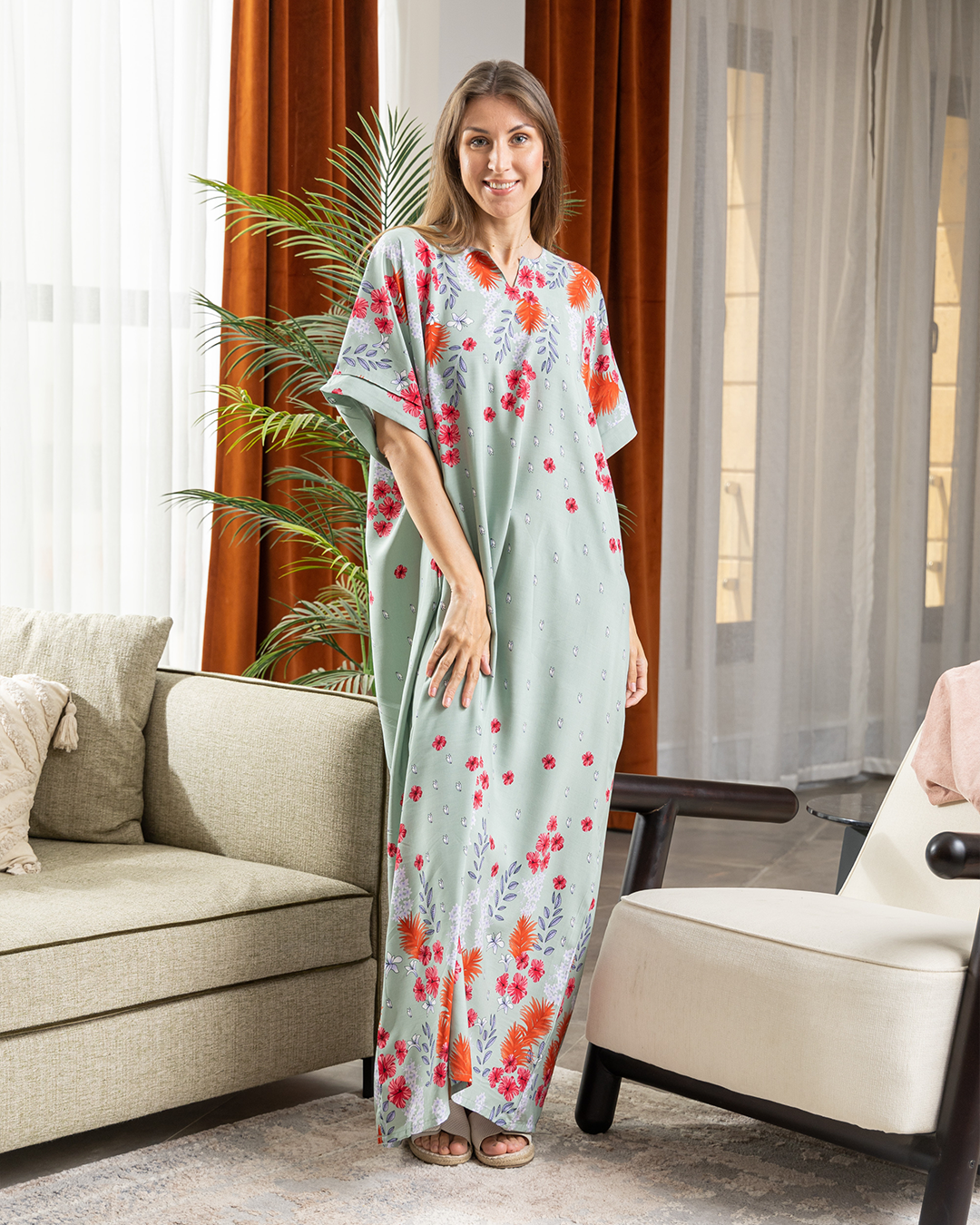 قميص فسكوز نص كم 108