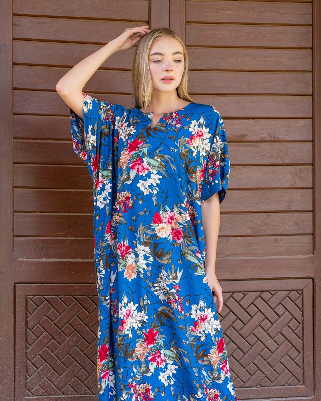 Viscose floral shirt, half sleeve 111