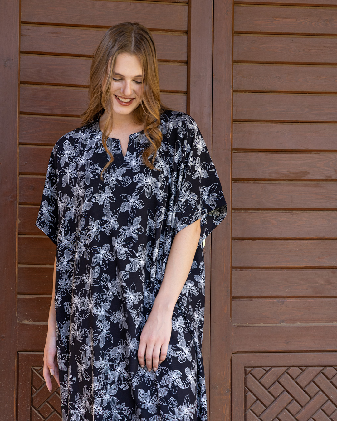 قميص فسكوز مشجر نص كم 114