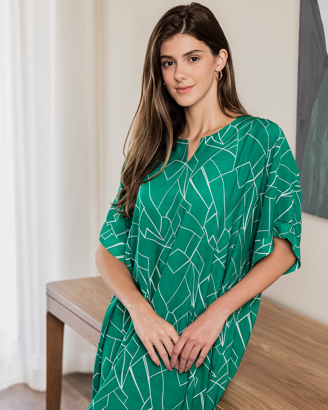 Textured viscose shirt, half sleeve 115