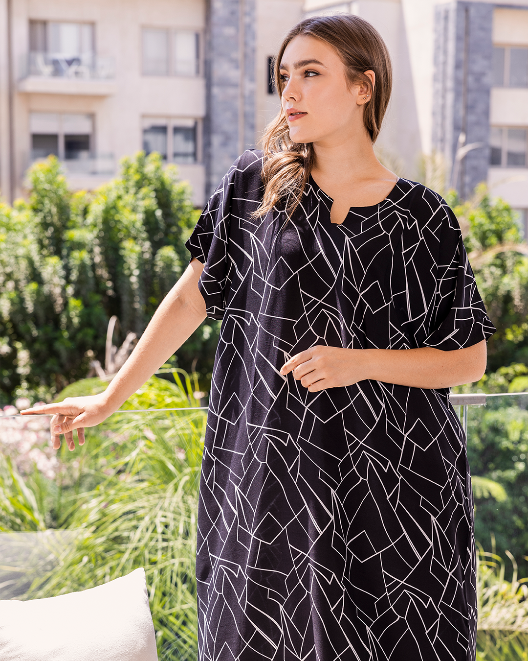 Textured viscose shirt, half sleeve 115