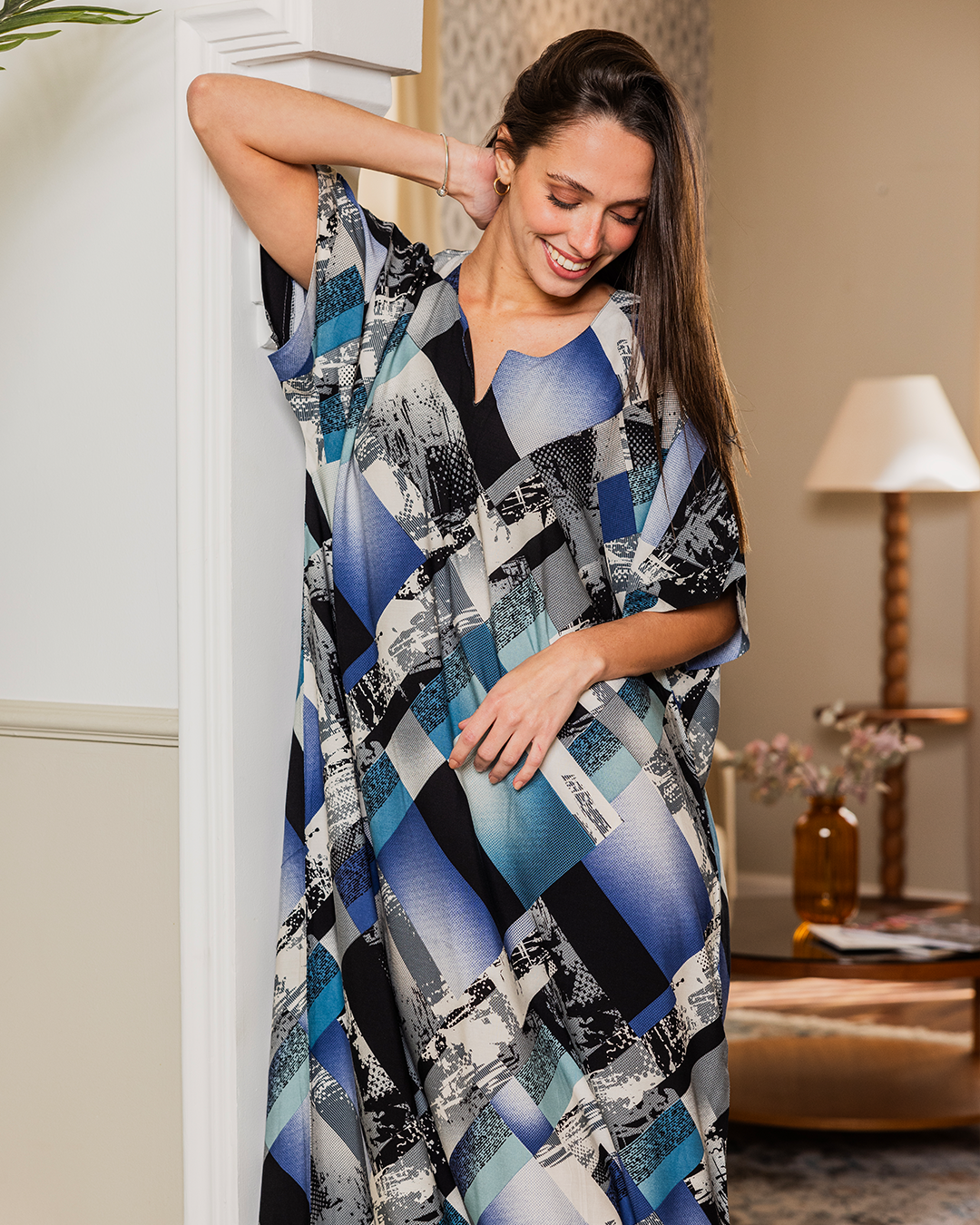 133 Floral half-sleeve viscose shirt