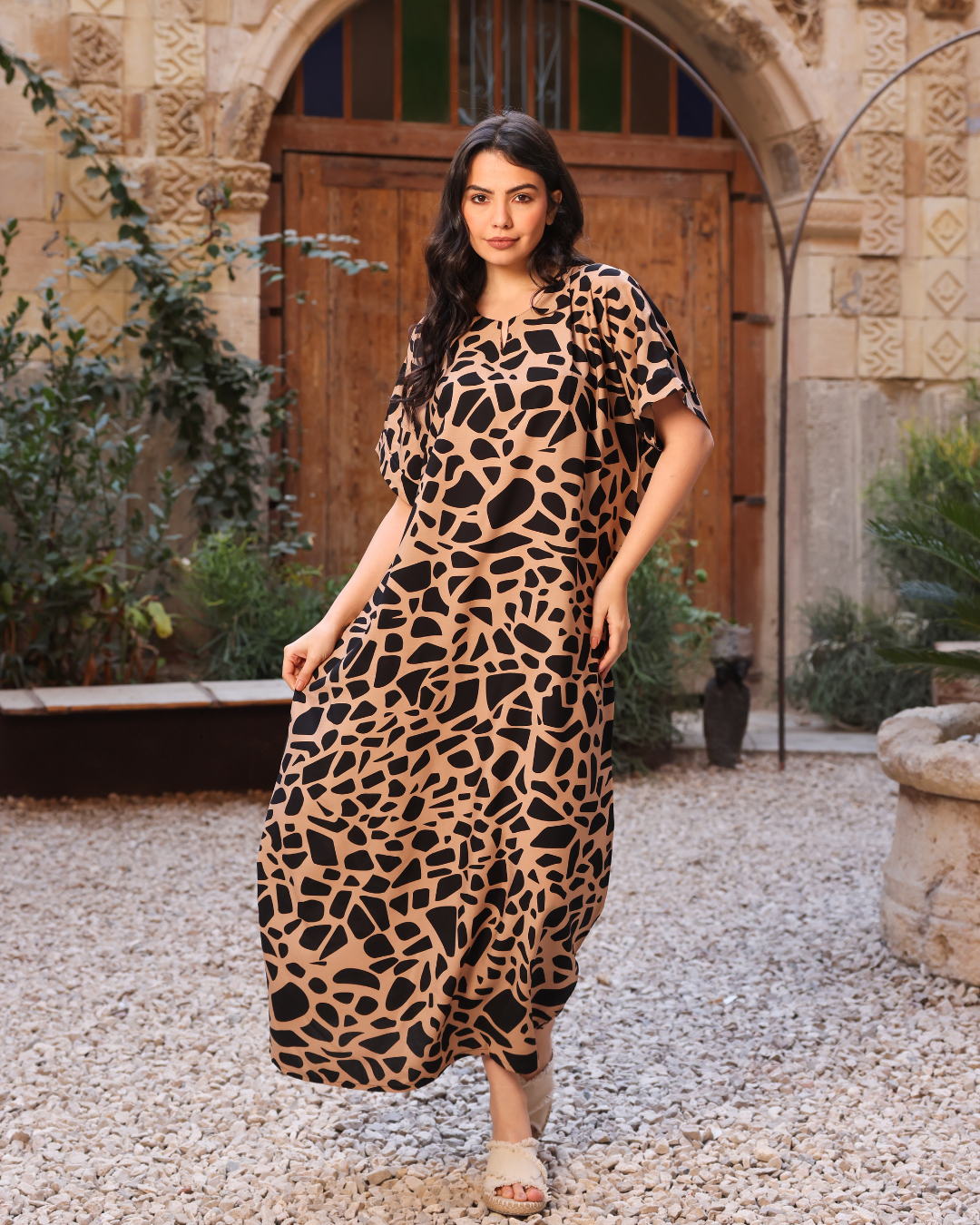 148 قميص فسكوز نص كم مشجر