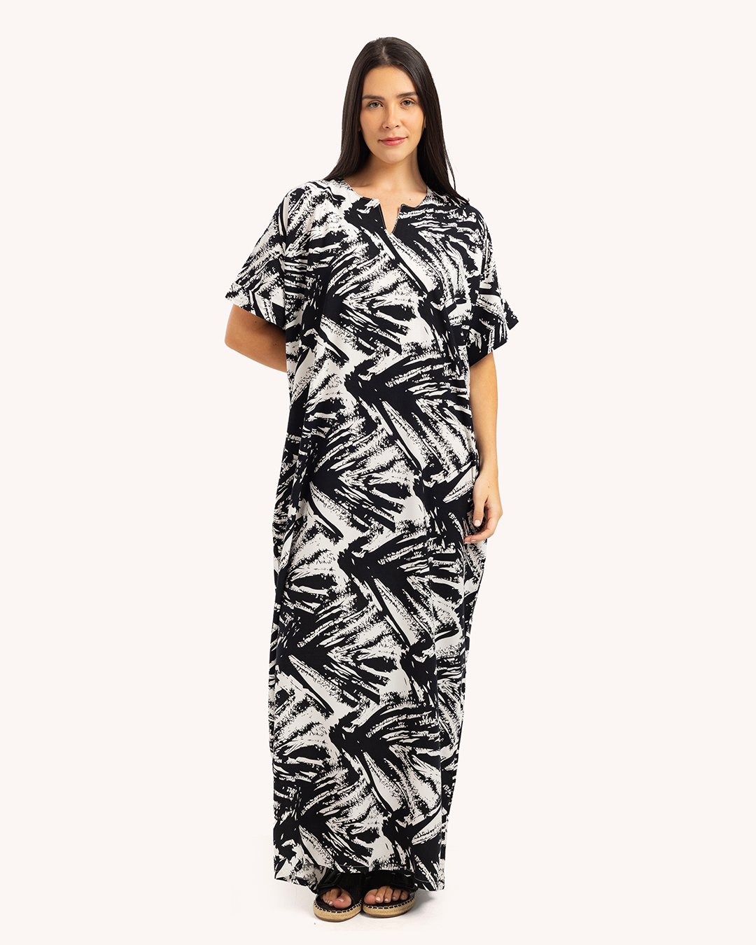 قميص فسكوز نص كم مشجر 58