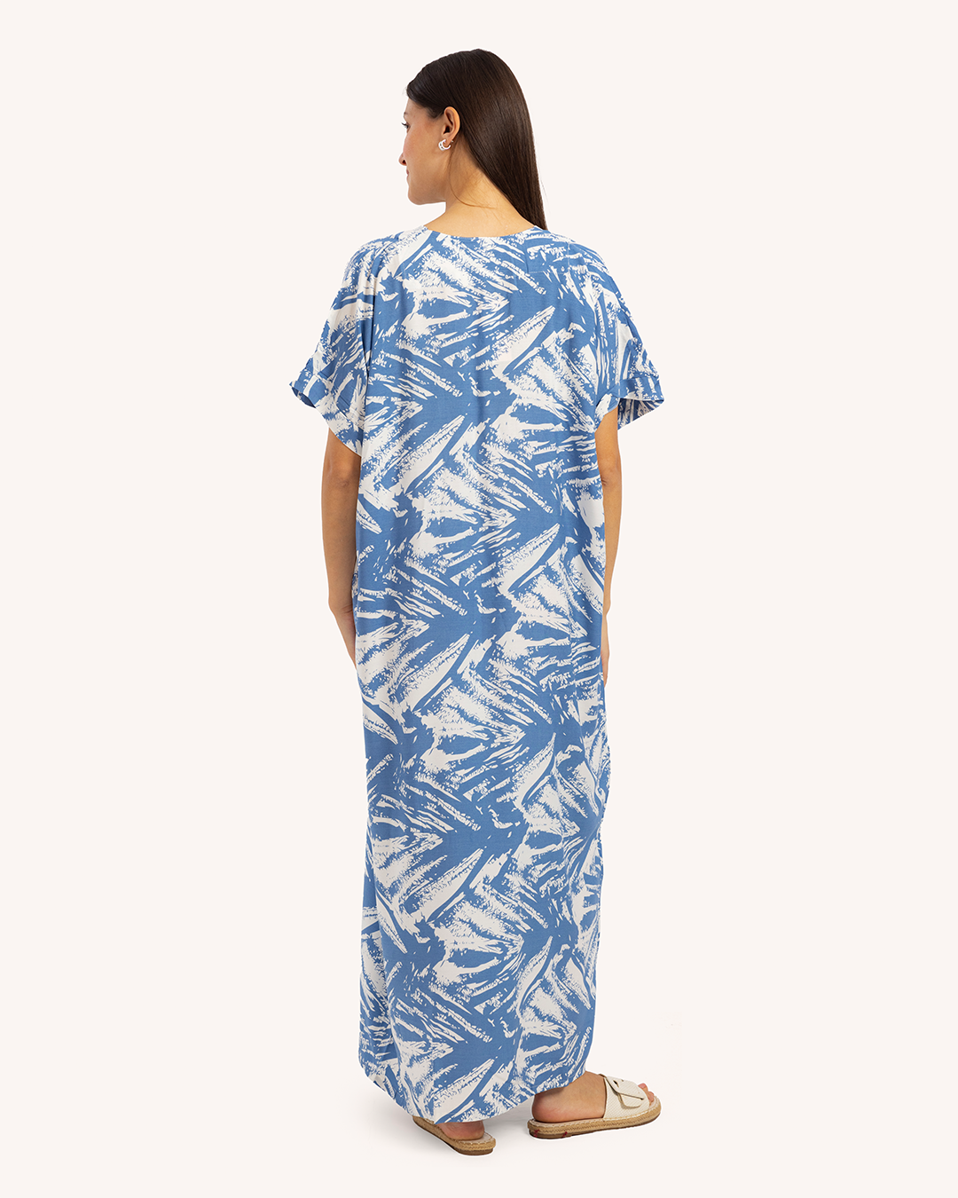 قميص فسكوز نص كم مشجر 58