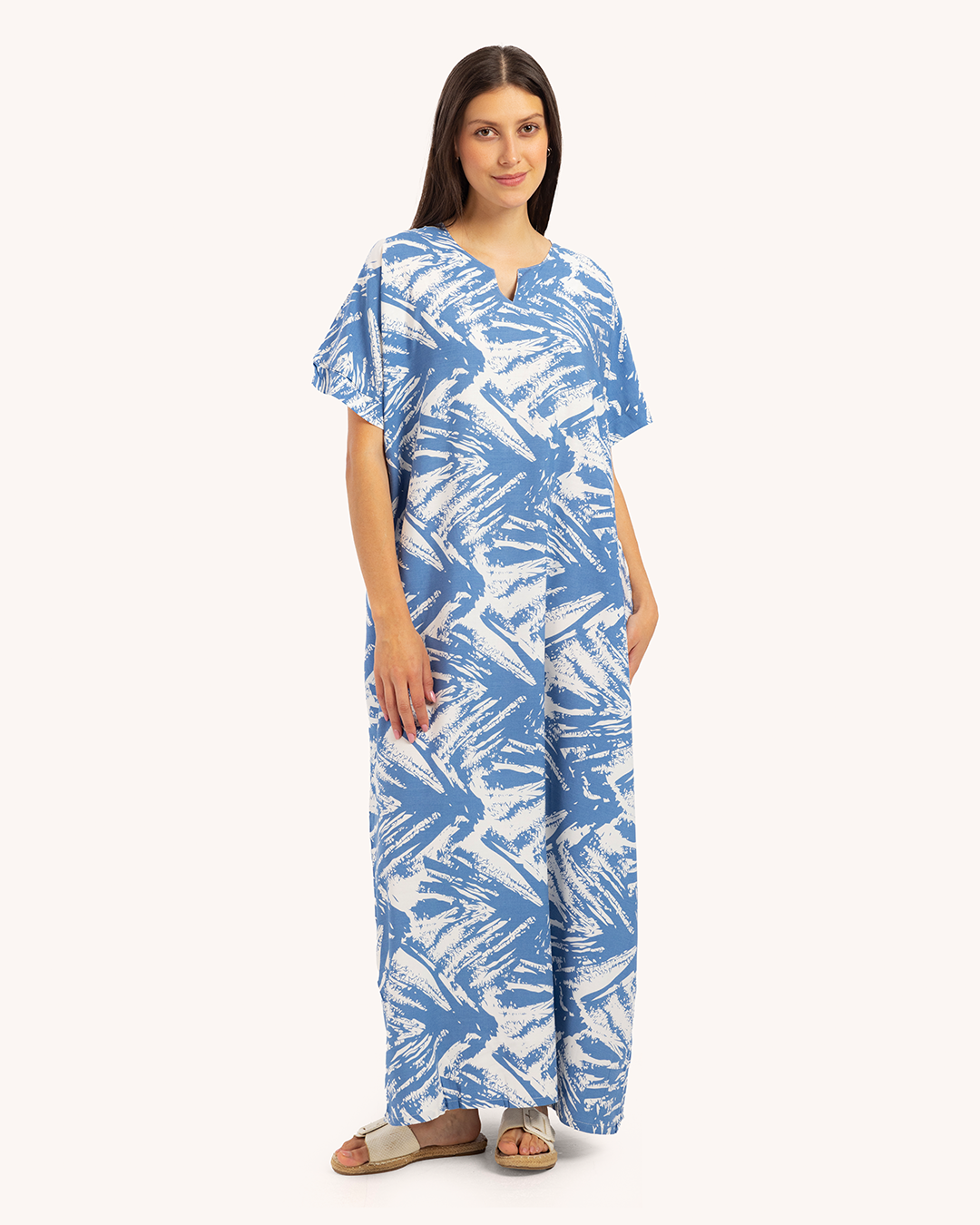 قميص فسكوز نص كم مشجر 58