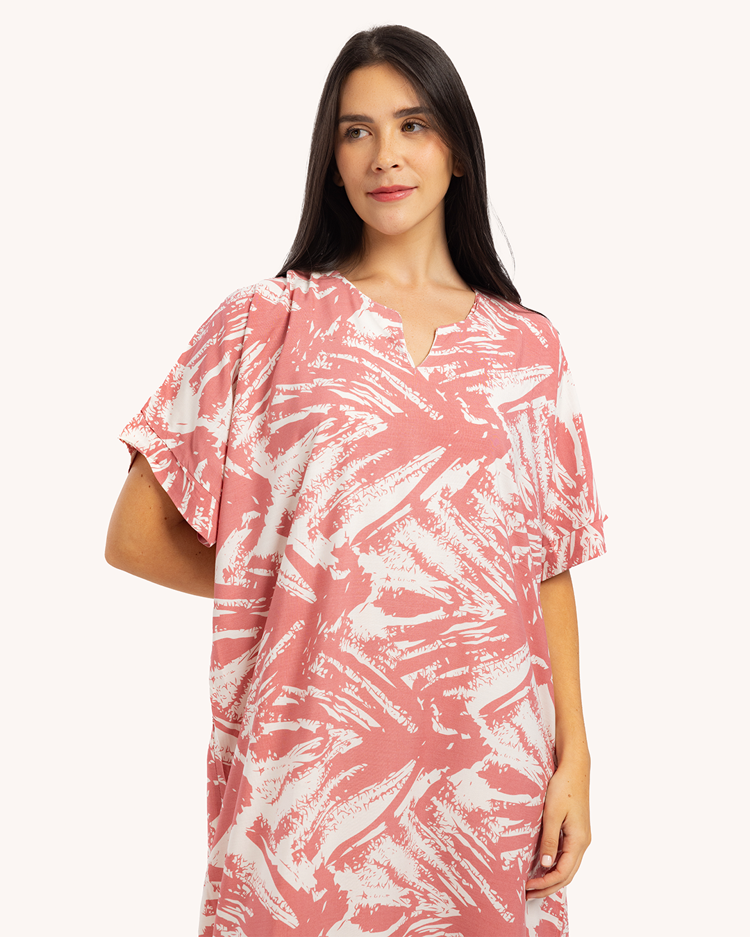 قميص فسكوز نص كم مشجر 58