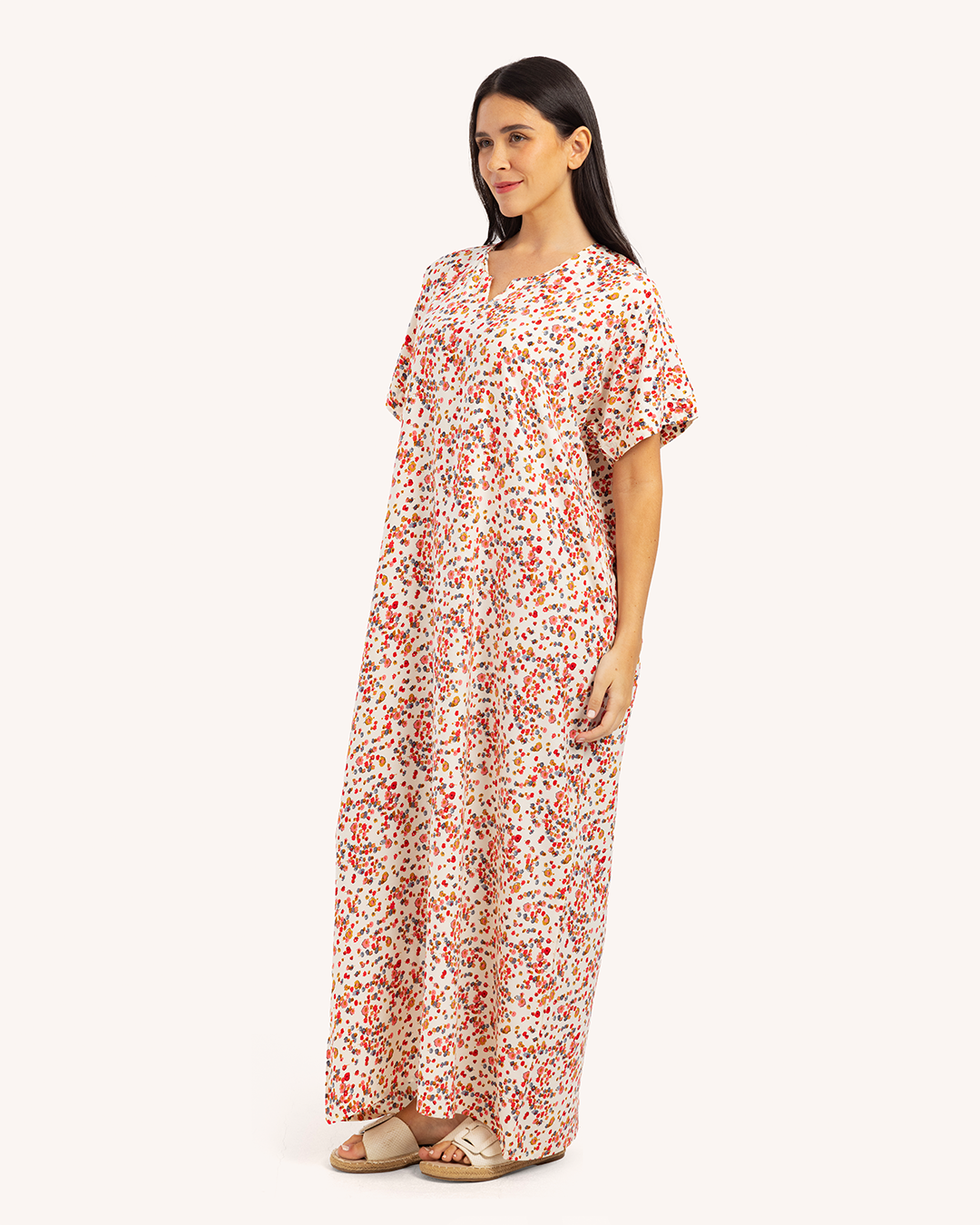 قميص فسكوز نص كم مشجر 59