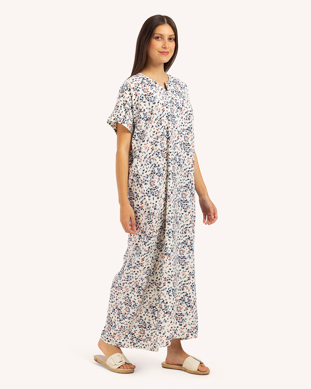 قميص فسكوز نص كم مشجر 59