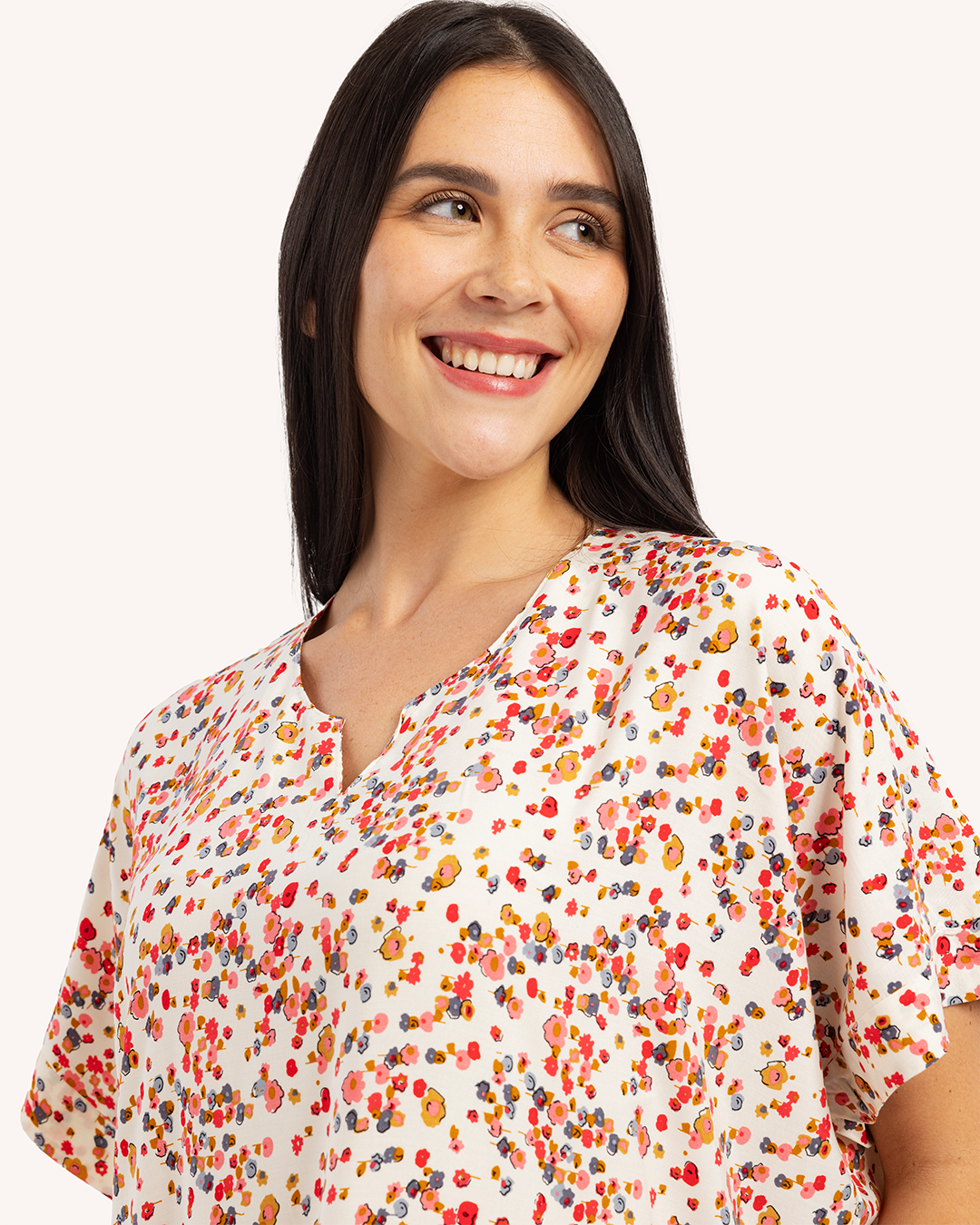 قميص فسكوز نص كم مشجر 59