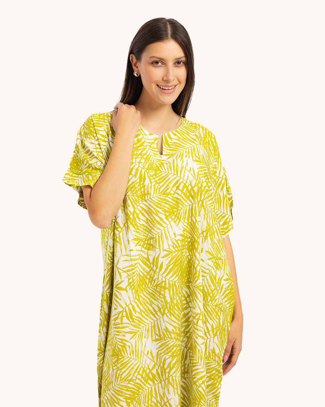 قميص فسكوز نص كم مشجر 60