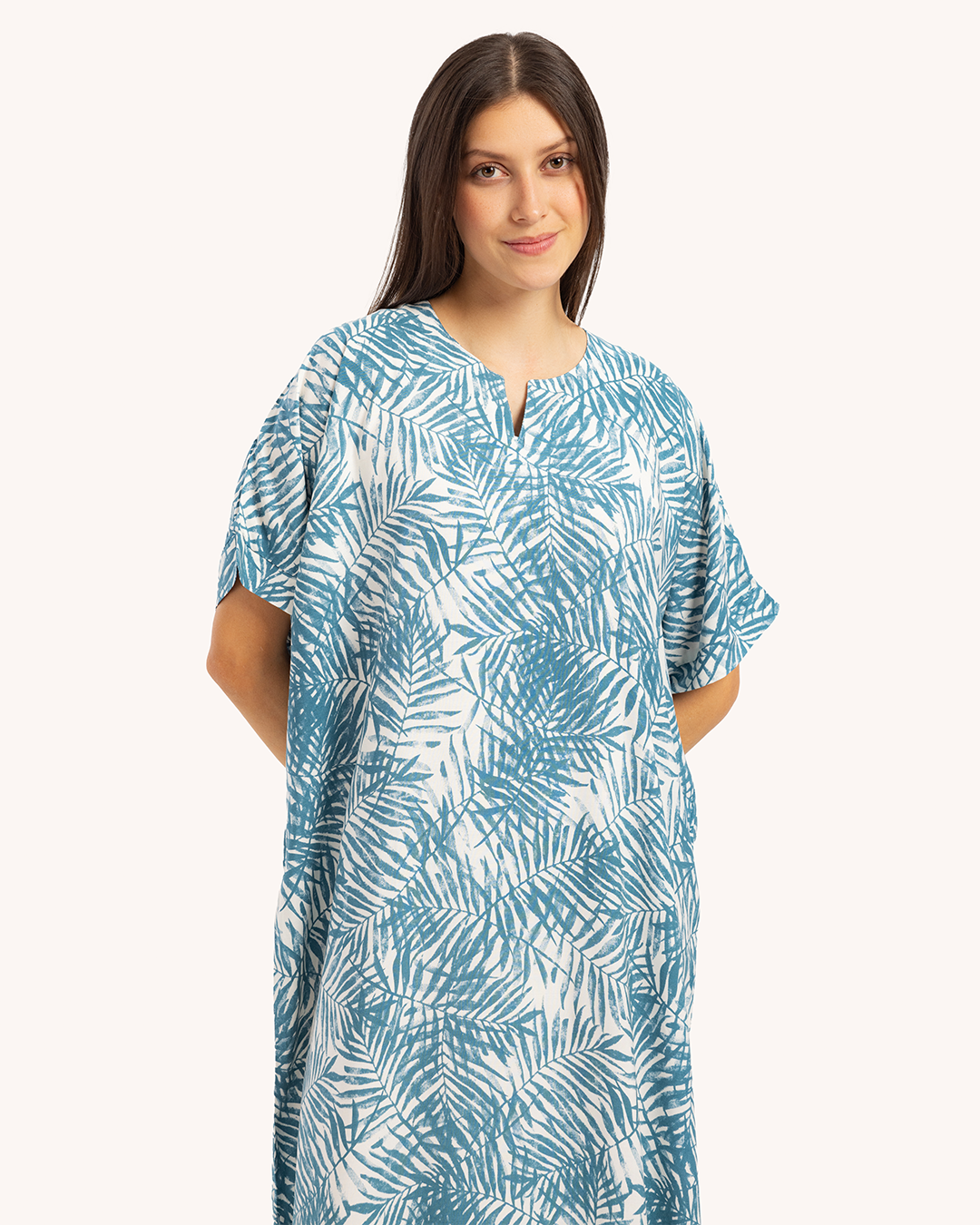 قميص فسكوز نص كم مشجر 60