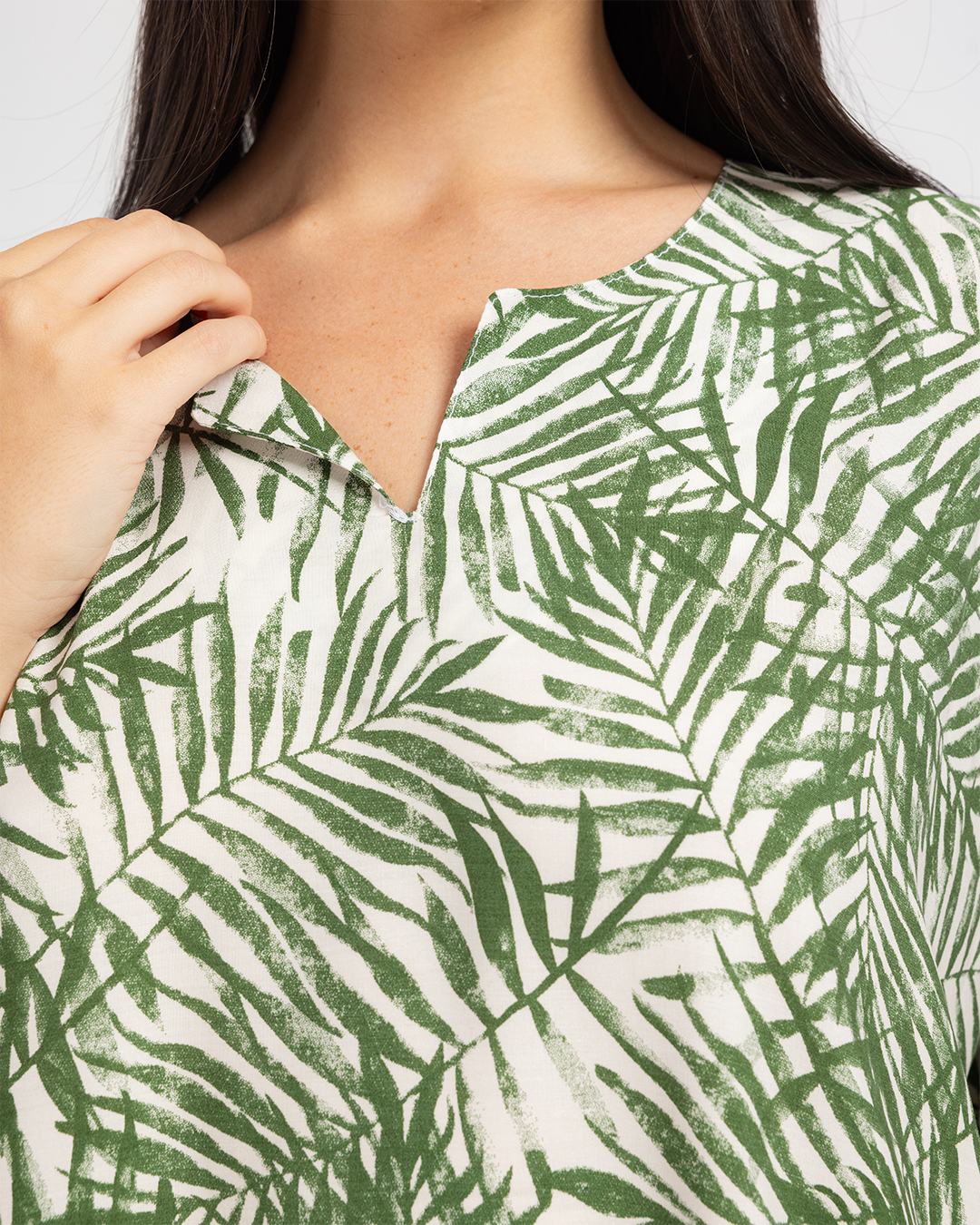 قميص فسكوز نص كم مشجر 60