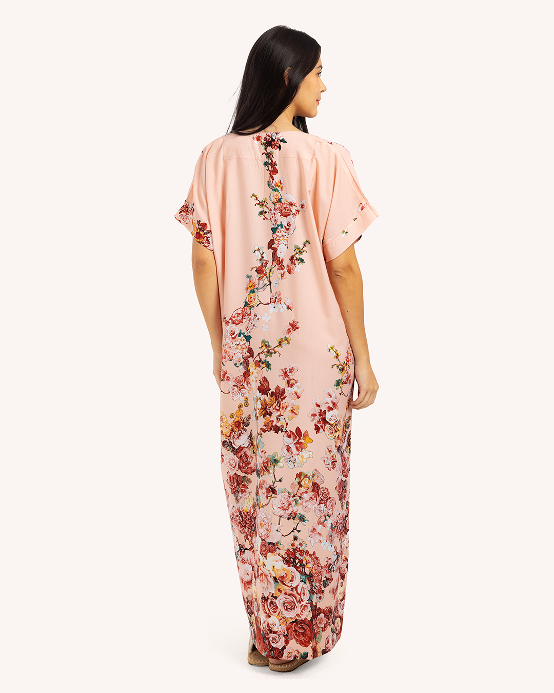 قميص فسكوز نص كم مشجر461