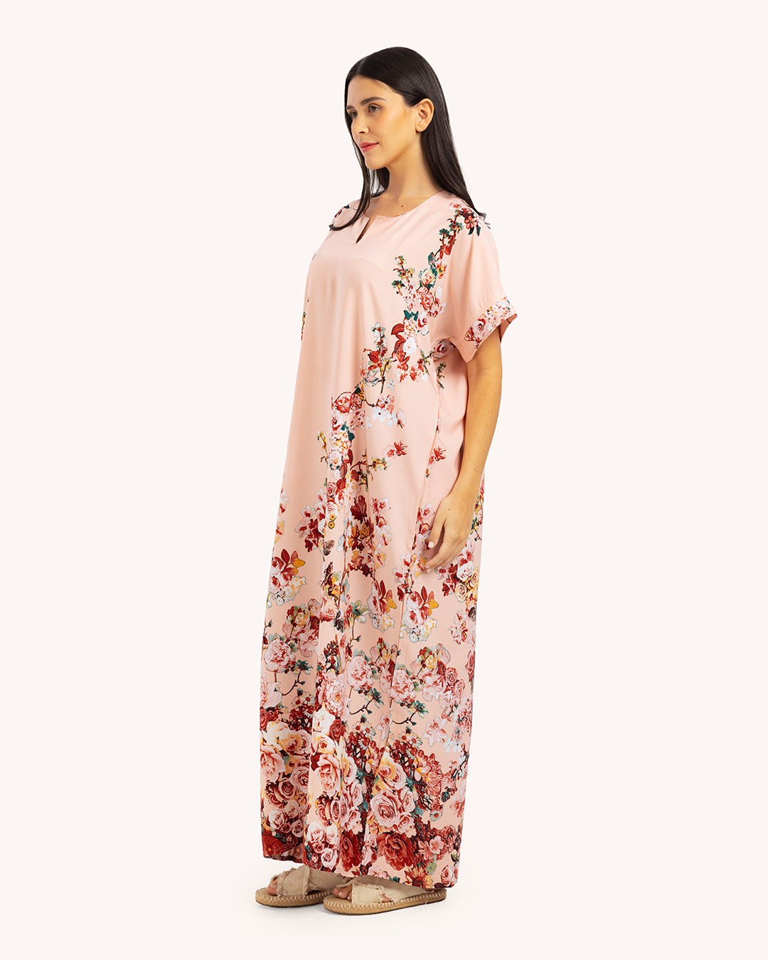 قميص فسكوز نص كم مشجر461