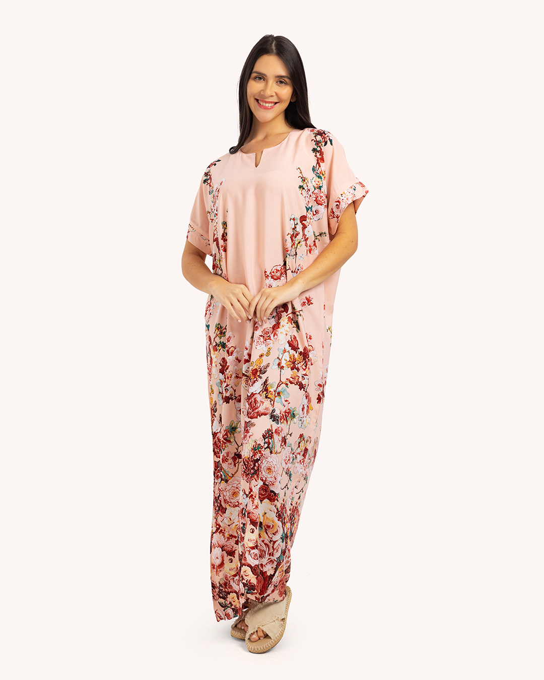 قميص فسكوز نص كم مشجر461