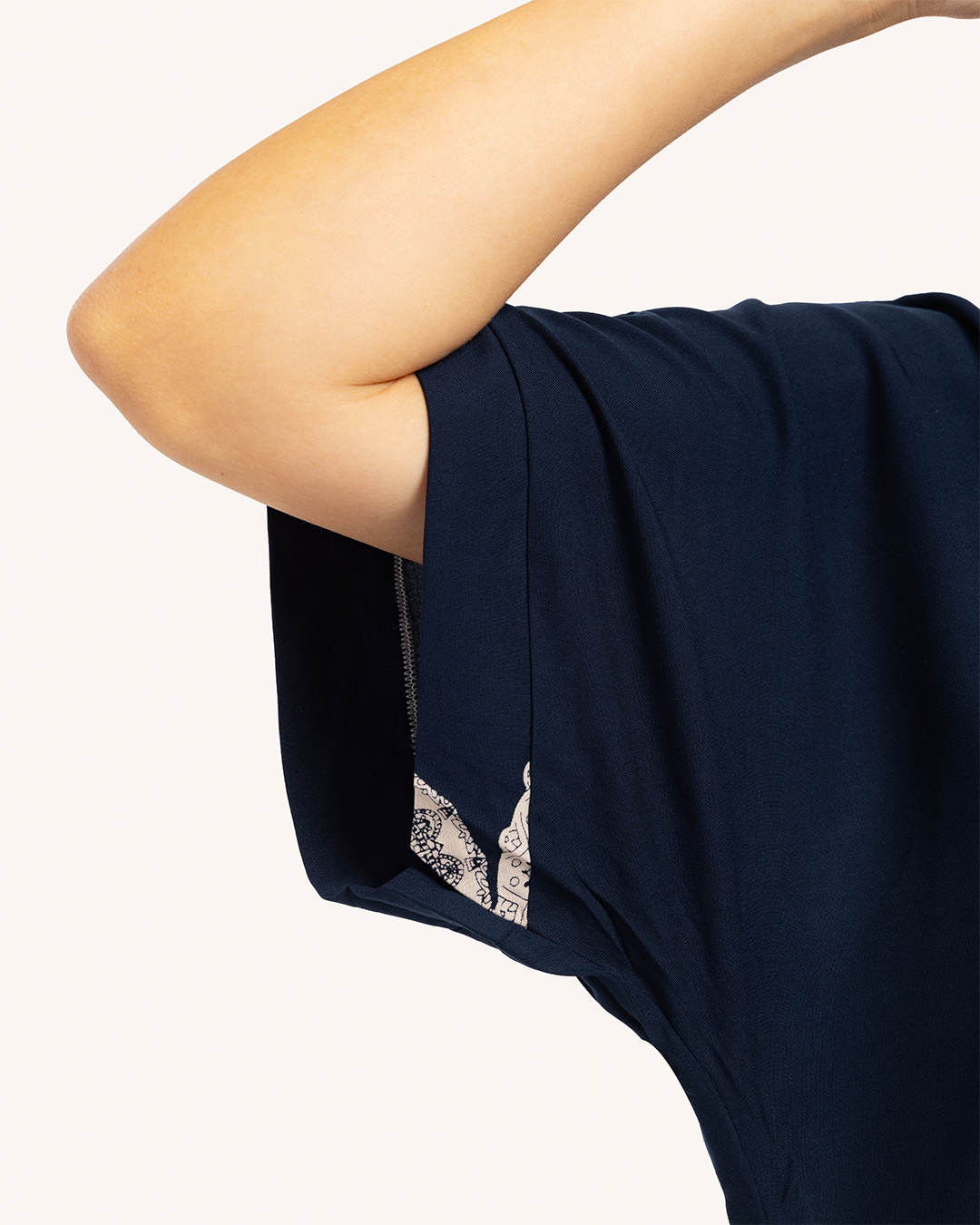 قميص فسكوز نص كم مشجر 57