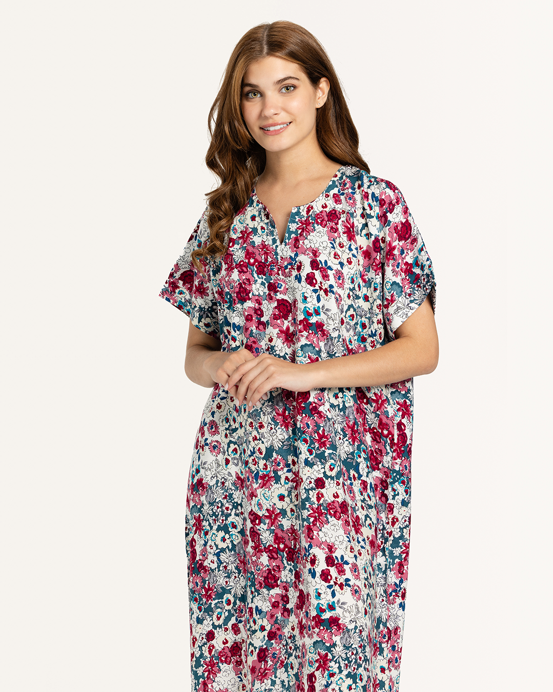 قميص فسكوز نص كم مشجر 62