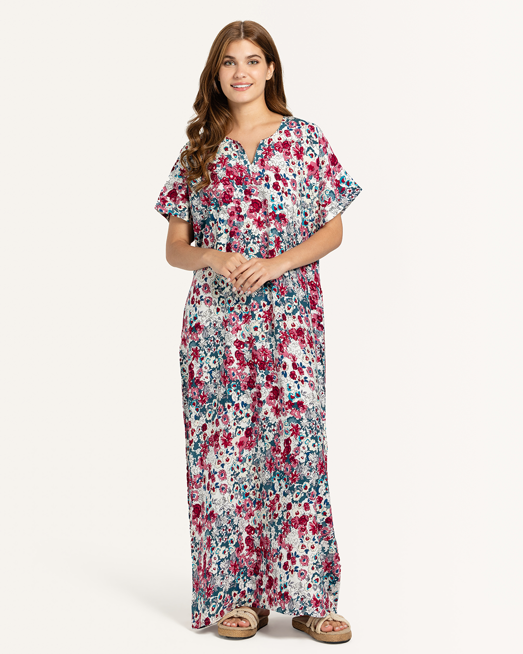 قميص فسكوز نص كم مشجر 62