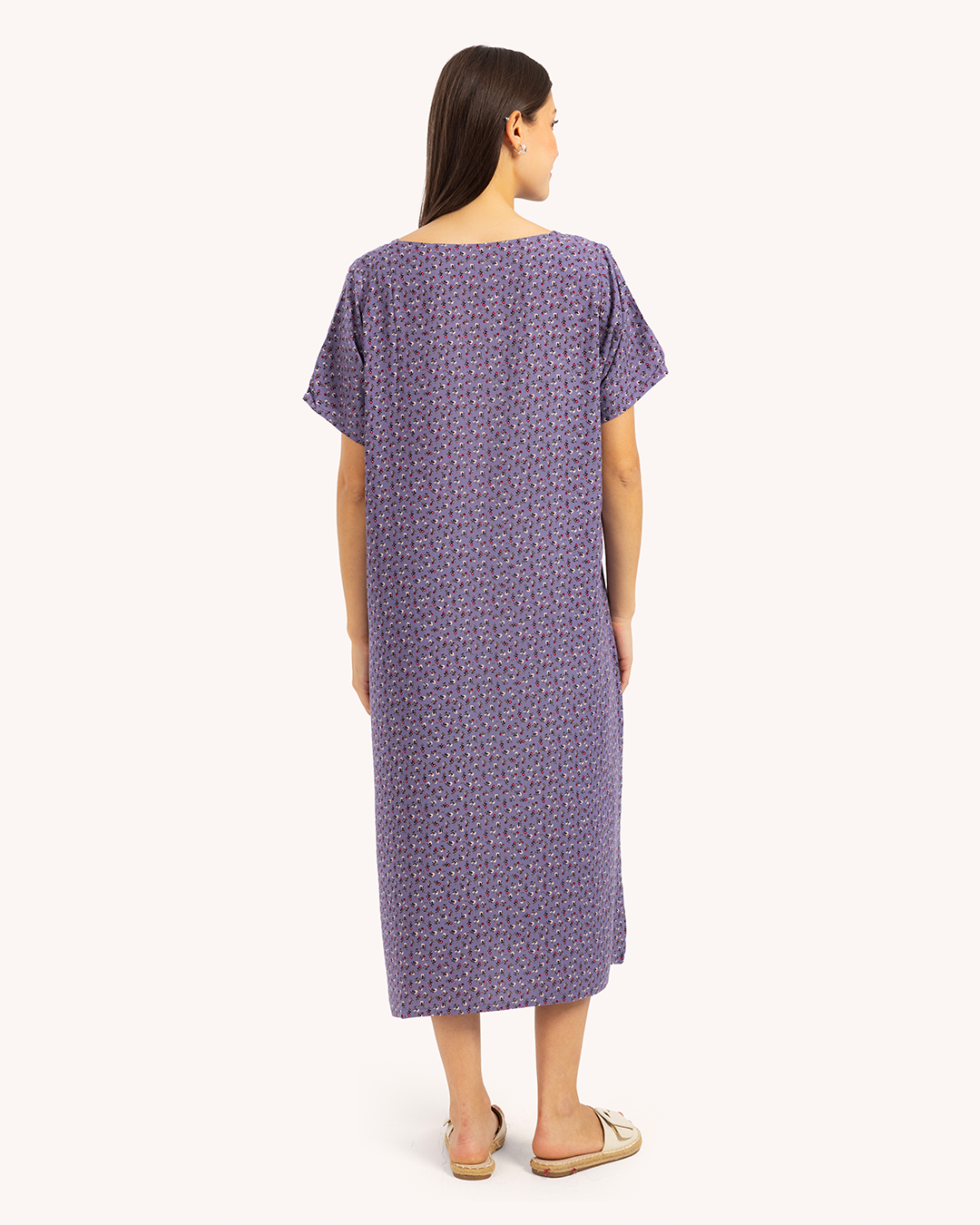 قميص فسكوز نص كم مشجر 63