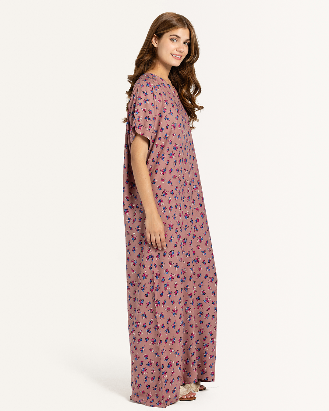 قميص فسكوز نص كم مشجر 64