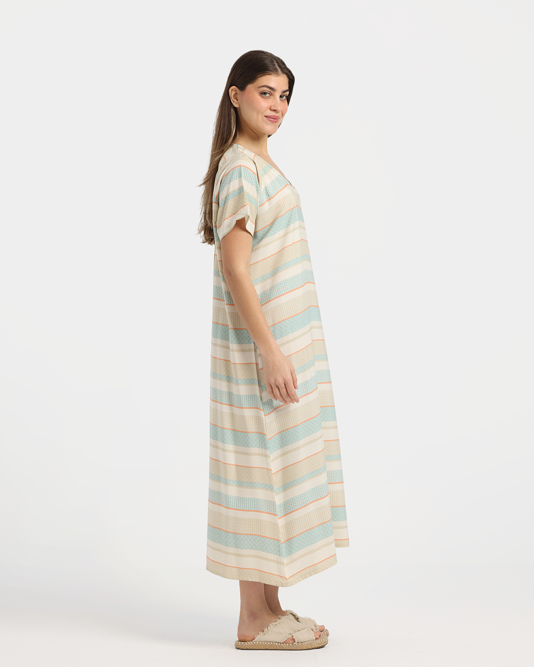 قميص فسكوز قصير مشجر 167