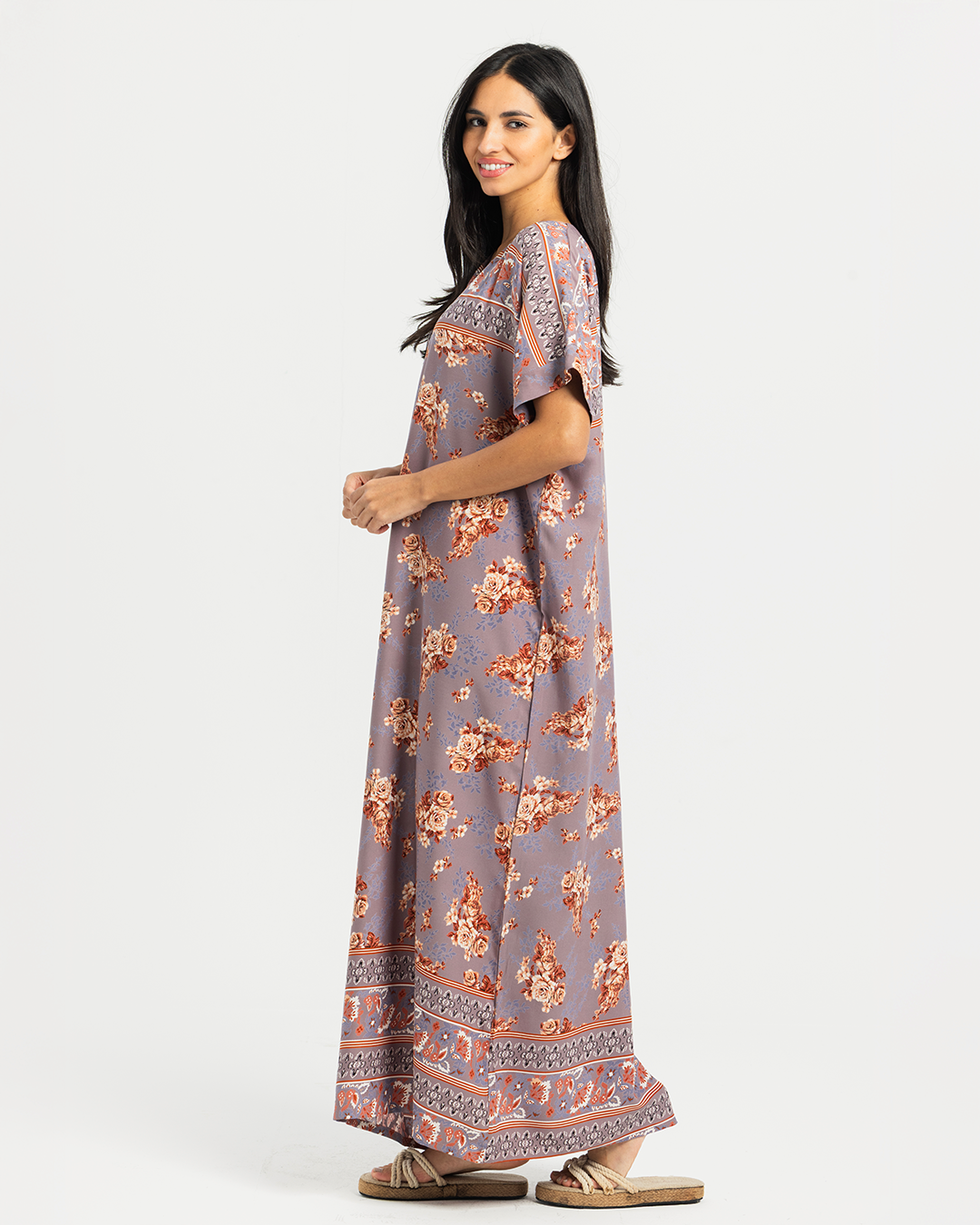 قميص فسكوز نص كم مشجر 68