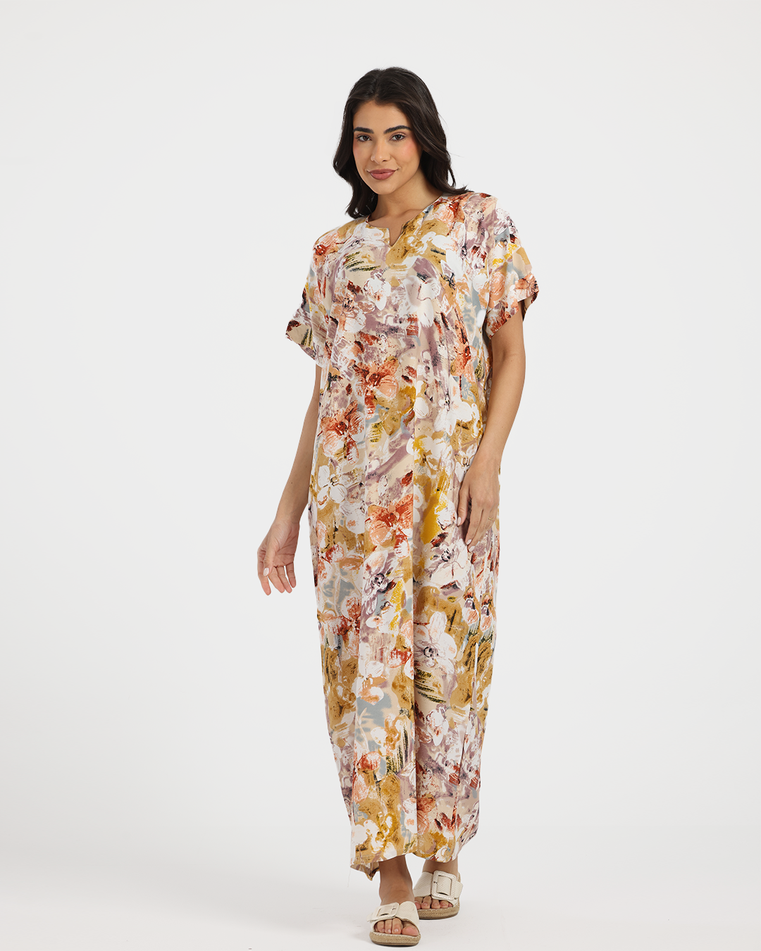 قميص فسكوز طويل مشجر 169