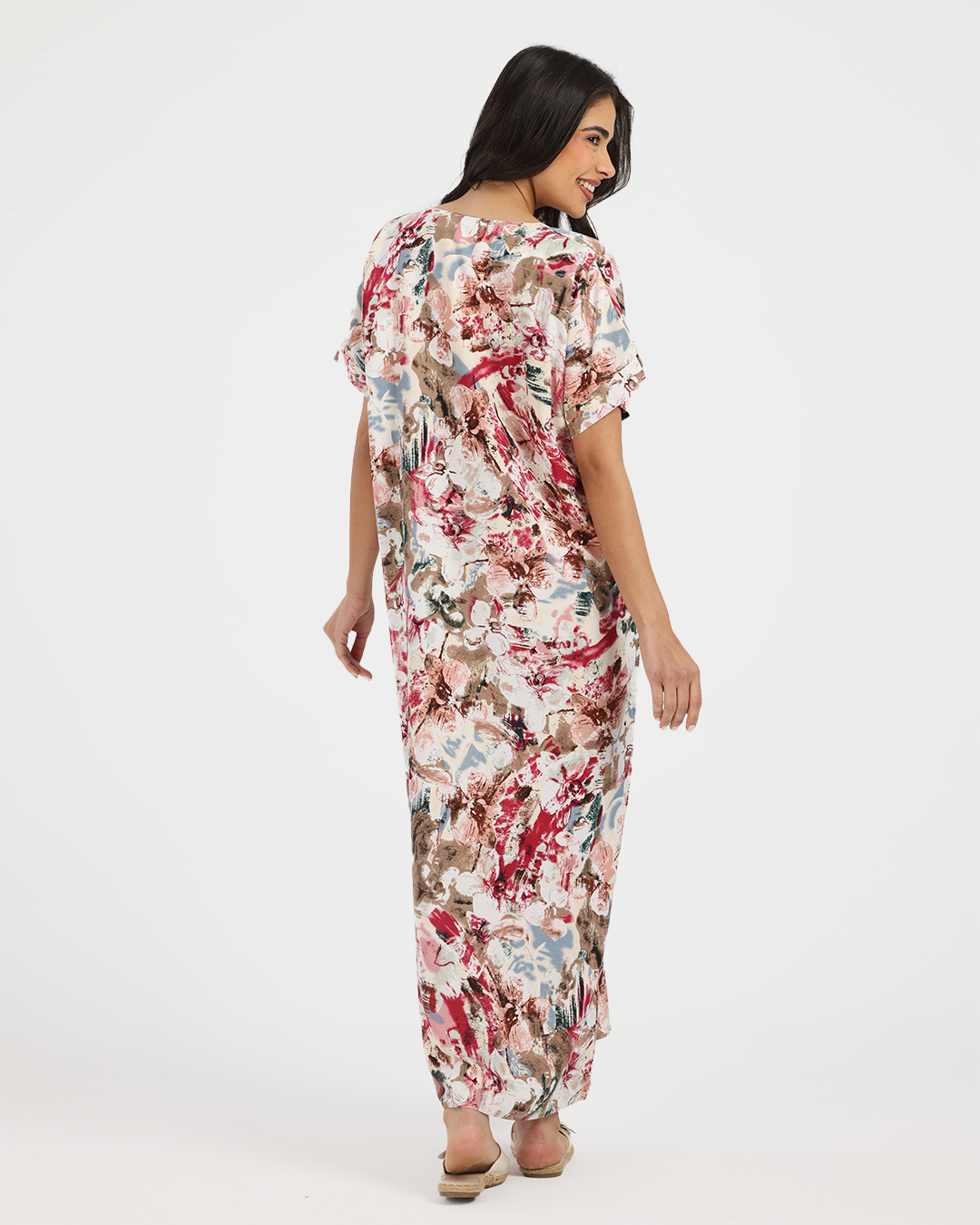 قميص فسكوز طويل مشجر 169