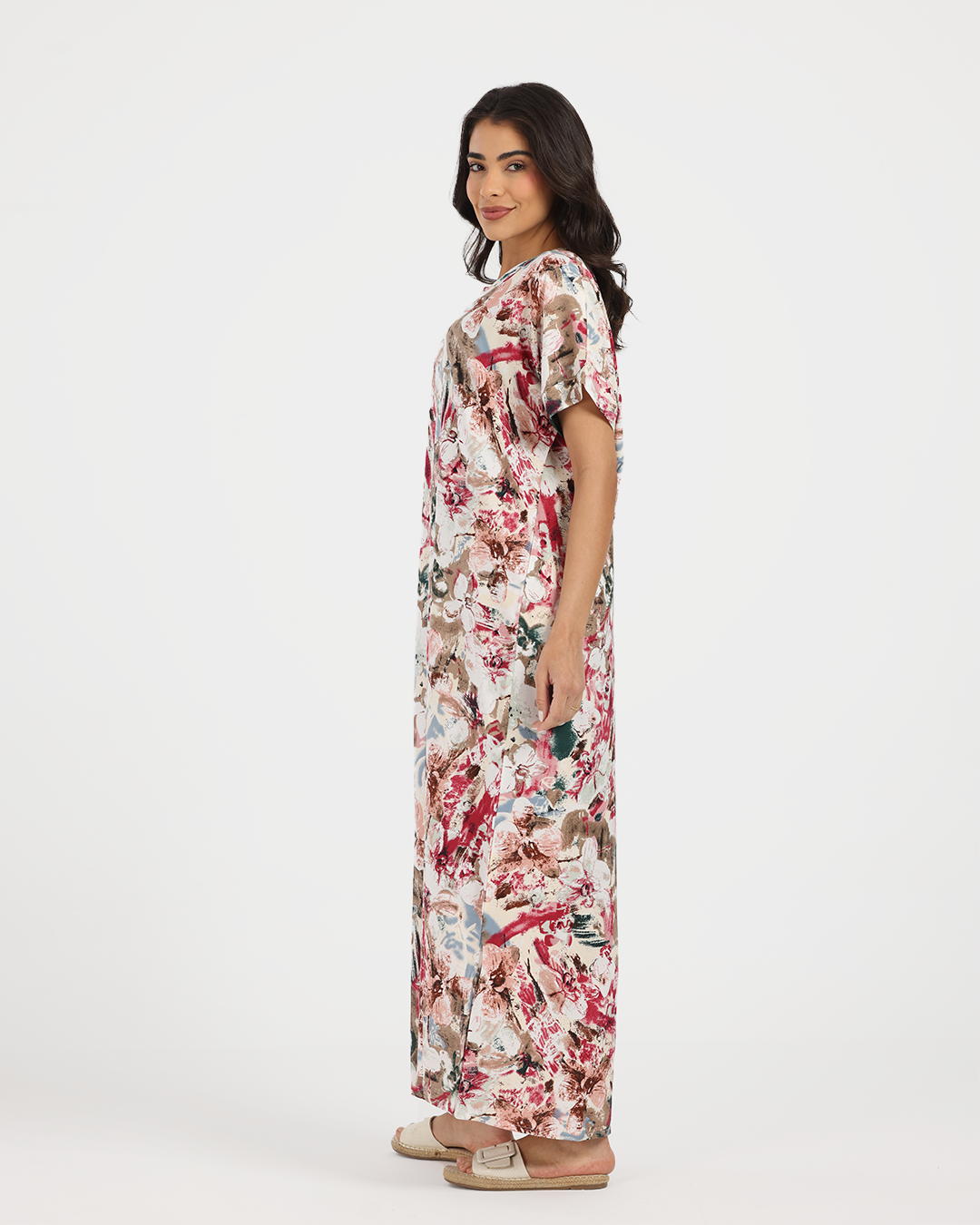 قميص فسكوز طويل مشجر 169