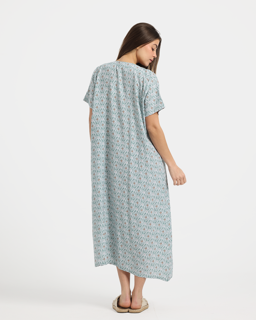 قميص فسكوز قصير مشجر 170