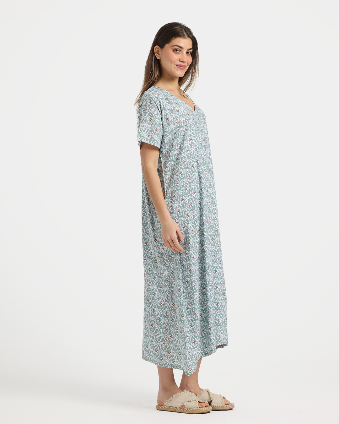 قميص فسكوز قصير مشجر 170