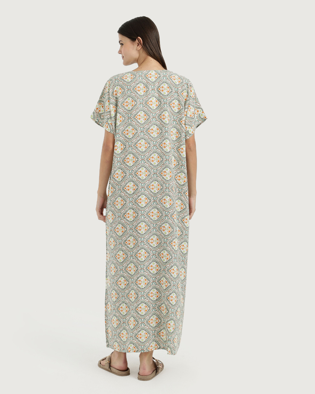 قميص فسكوز طويل مشجر 176