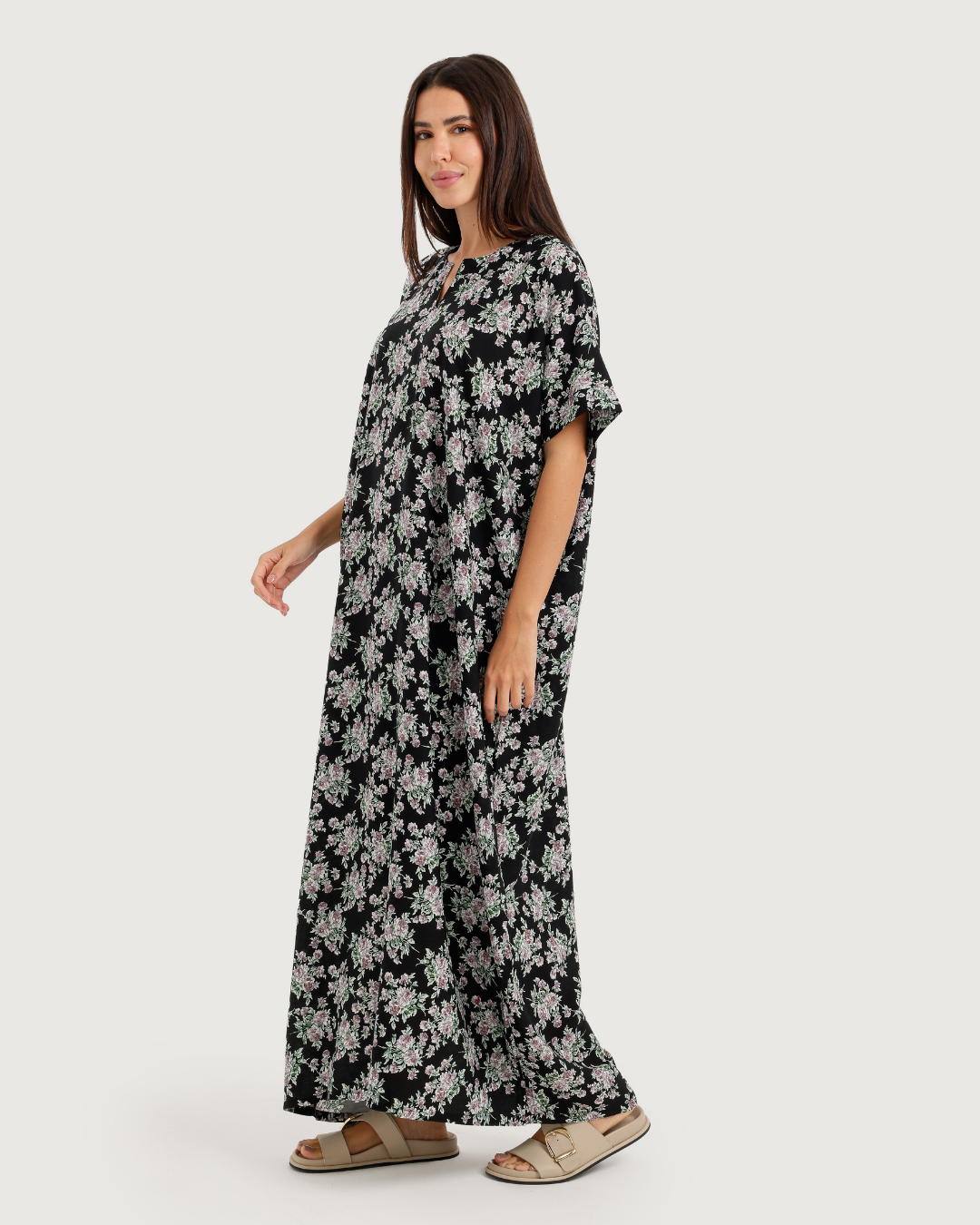 Long Patterned Viscose Shirt 177