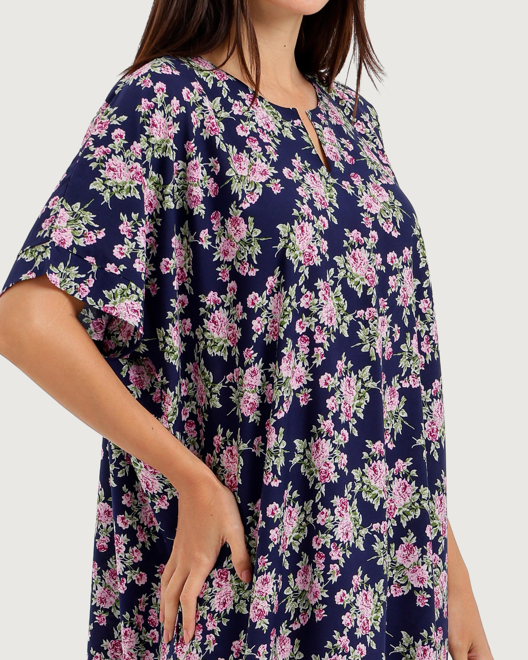 Long Patterned Viscose Shirt 177
