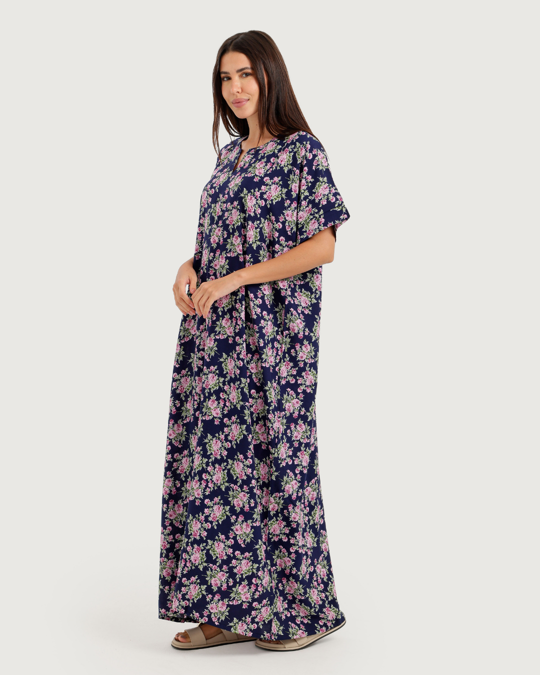 Long Patterned Viscose Shirt 177