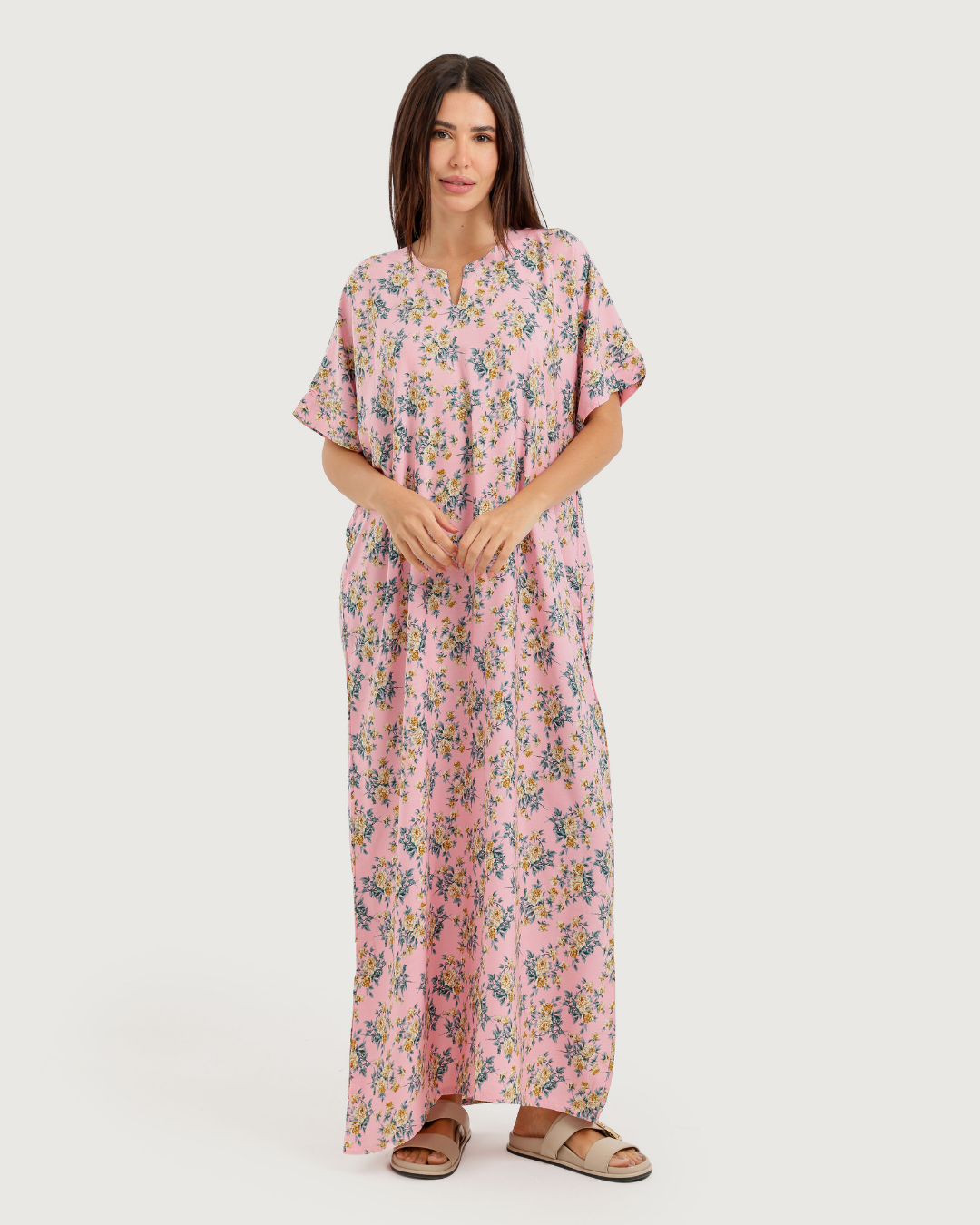Long Patterned Viscose Shirt 177