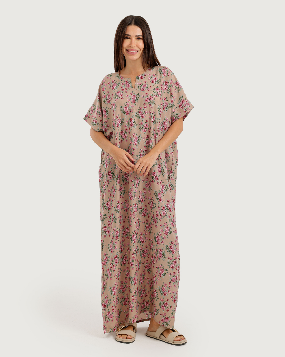 Long Patterned Viscose Shirt 177