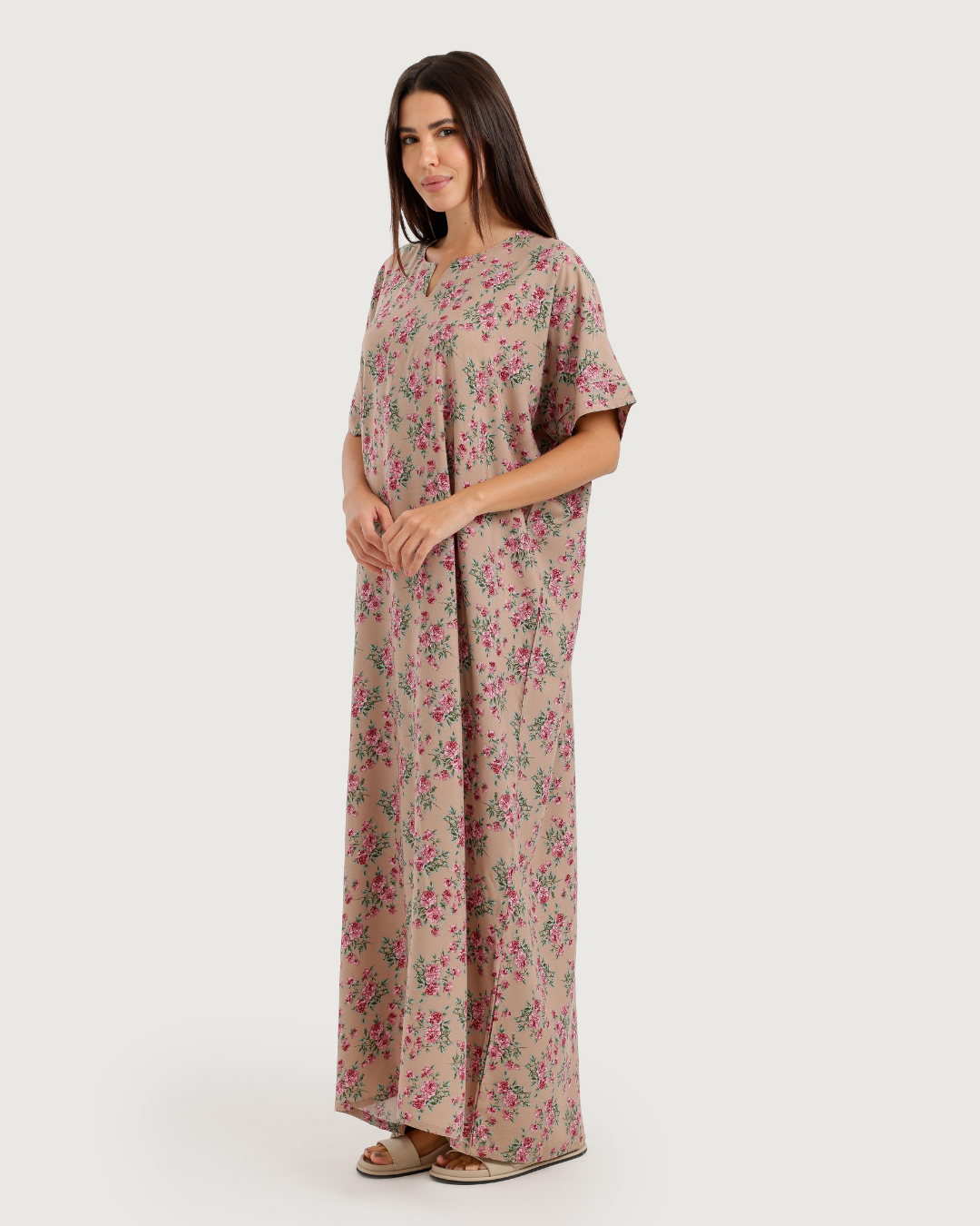 Long Patterned Viscose Shirt 177