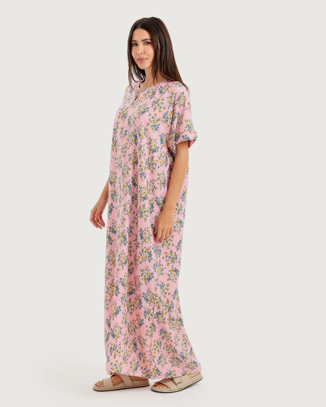 Long Patterned Viscose Shirt 177