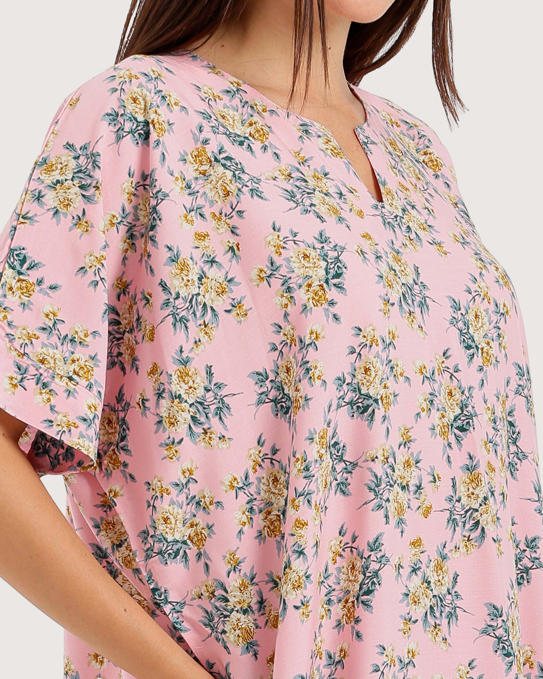 Long Patterned Viscose Shirt 177