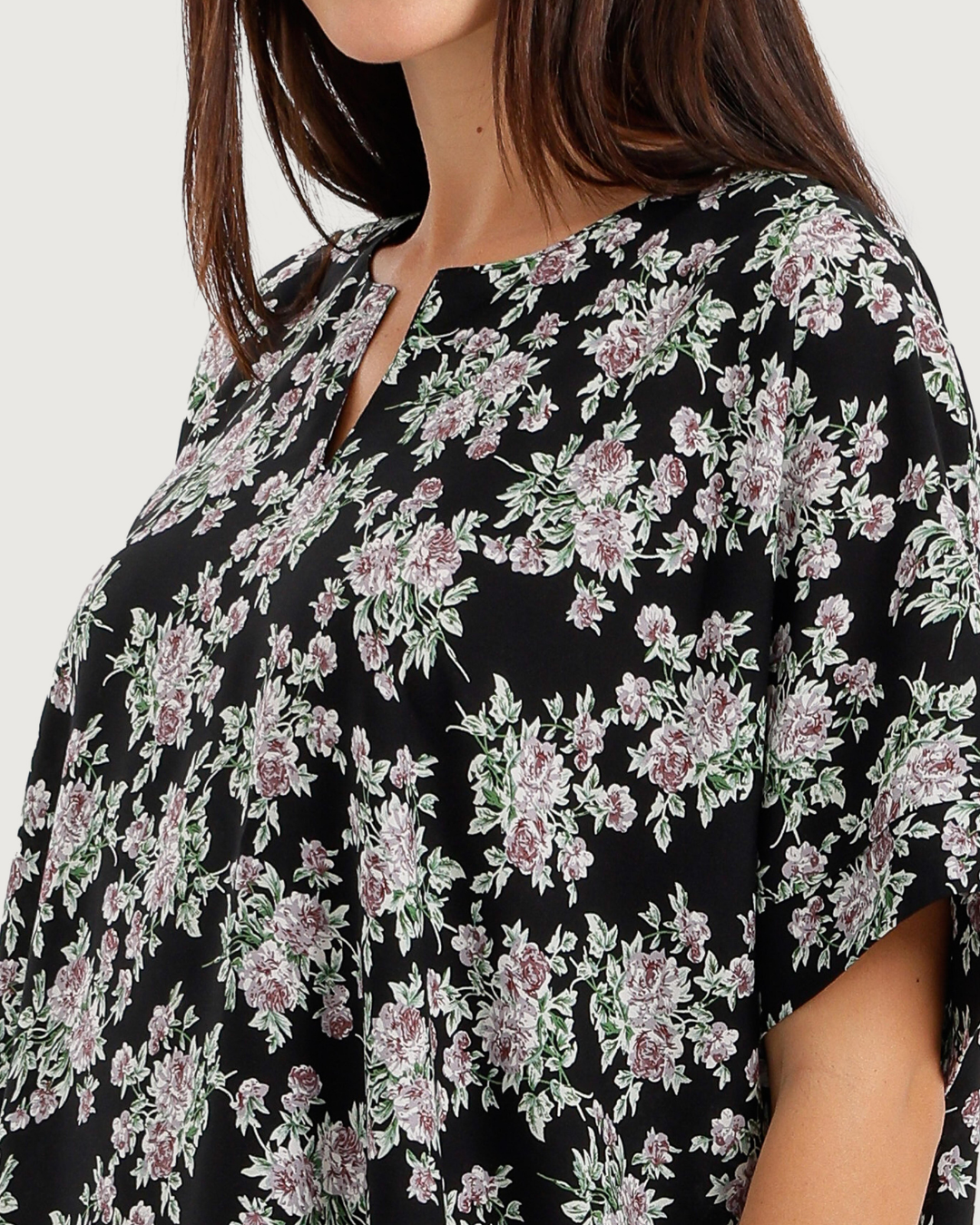 Long Patterned Viscose Shirt 177