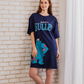 MONSTERS sulley Women's half-sleeved night-shirt